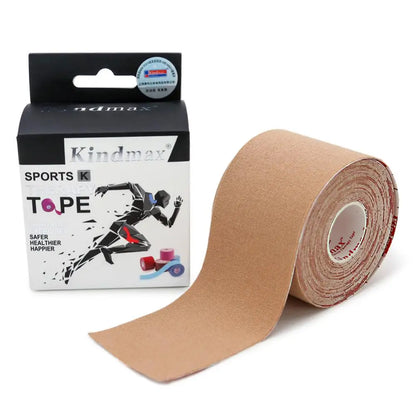 Kindmax Cotton Elastic Kinesiology Tape in Box Sportsman Athletes Injury Prevention Pain Relief  Roll