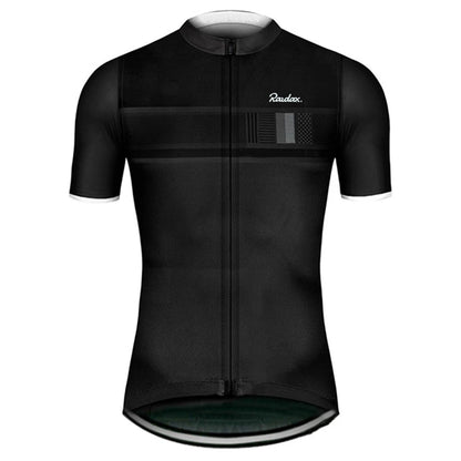 Men Cycling Jersey Raudax Classic Black Cycling Racing Tops Short Sleeve Cyclist Clothes Shirt Maillot Summer Bicycle Bike Wear