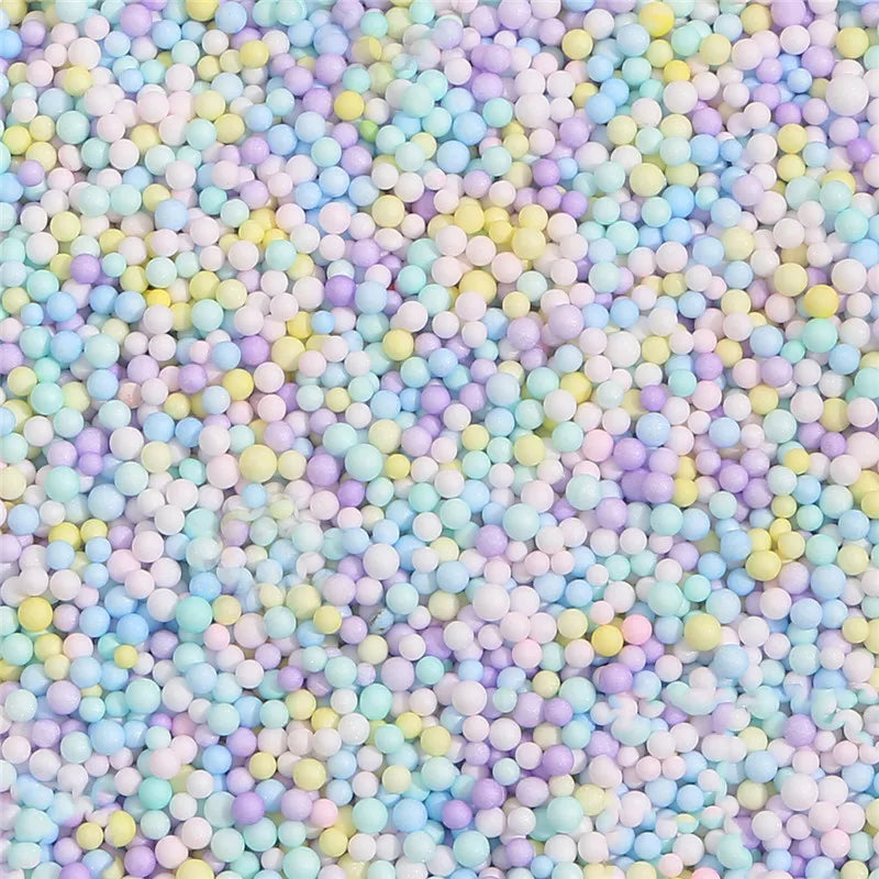 2-4mm/5-10mm Multi Color Foam Balls Mini Beads Polystyrene Styrofoam Filler Bubble Ball DIY Wedding Christmas Party Decoration