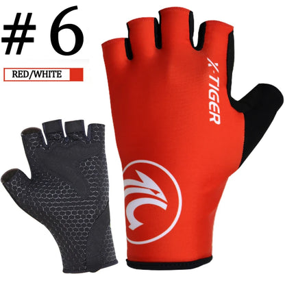 X-Tiger Anti-UV Breaking Wind Summer Cycling Gloves Bicycle Gloves Washable MTB Half Finger Sports Bike Gloves Bike Accessories