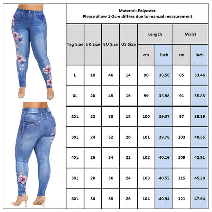 3XL 4XL 5XL Elastic High Waist Large Size Women Trousers 2024 Summer Korean Oversized Fashion Slim Pants Plus Size Denim Legging