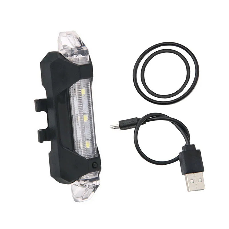 Bicycle Light Waterproof Rear Tail Light LED USB Style Rechargeable or Battery Style Bike Cycling Portable Light