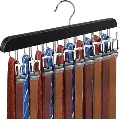 Wooden Belt Rack Women Storage Hangers for Clothes Case Home Wardrobe Accessories Supplly Scarf Organizer Men Tie Belt Hangers