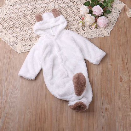 Humor Bear Autumn Cartoon Style Winter Long Sleeve Baby Boys Girls Rompers Toddler Kids Playsuit Jumpsuits Baby Clothes