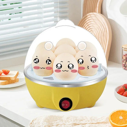 Multifunction Electric Egg Cooker Single Egg Boiler Kitchen Steamed Rapid Breakfast Cooking Appliances