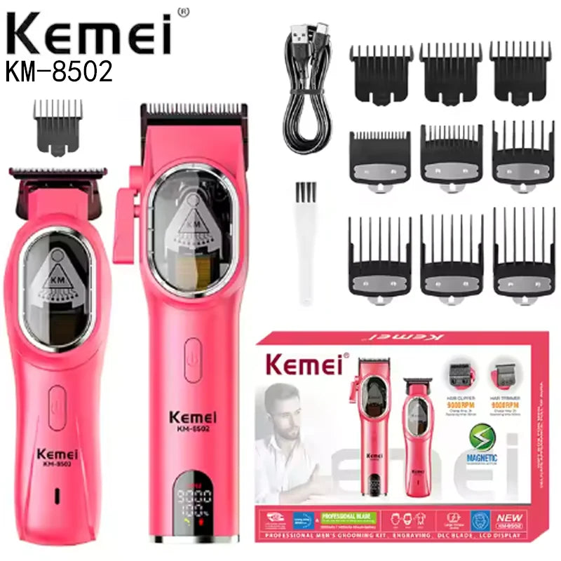 Kemei 8502 Combo Professional Hair Clipper Electric Beard & Hair Trimmer Barber Cordless Electric Hair Cutting Machine