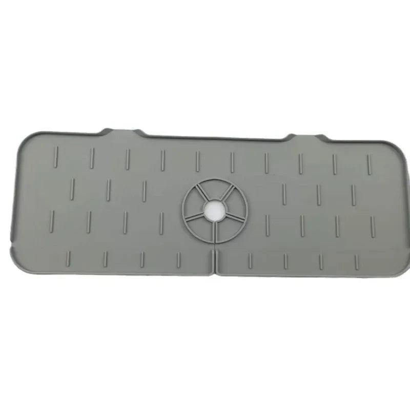 Kitchen Faucet Mat Sink Draining Pad Water Drying Pads Splash Water Catcher Mat Splash Proof Silicone Pad Sink Counter Pad