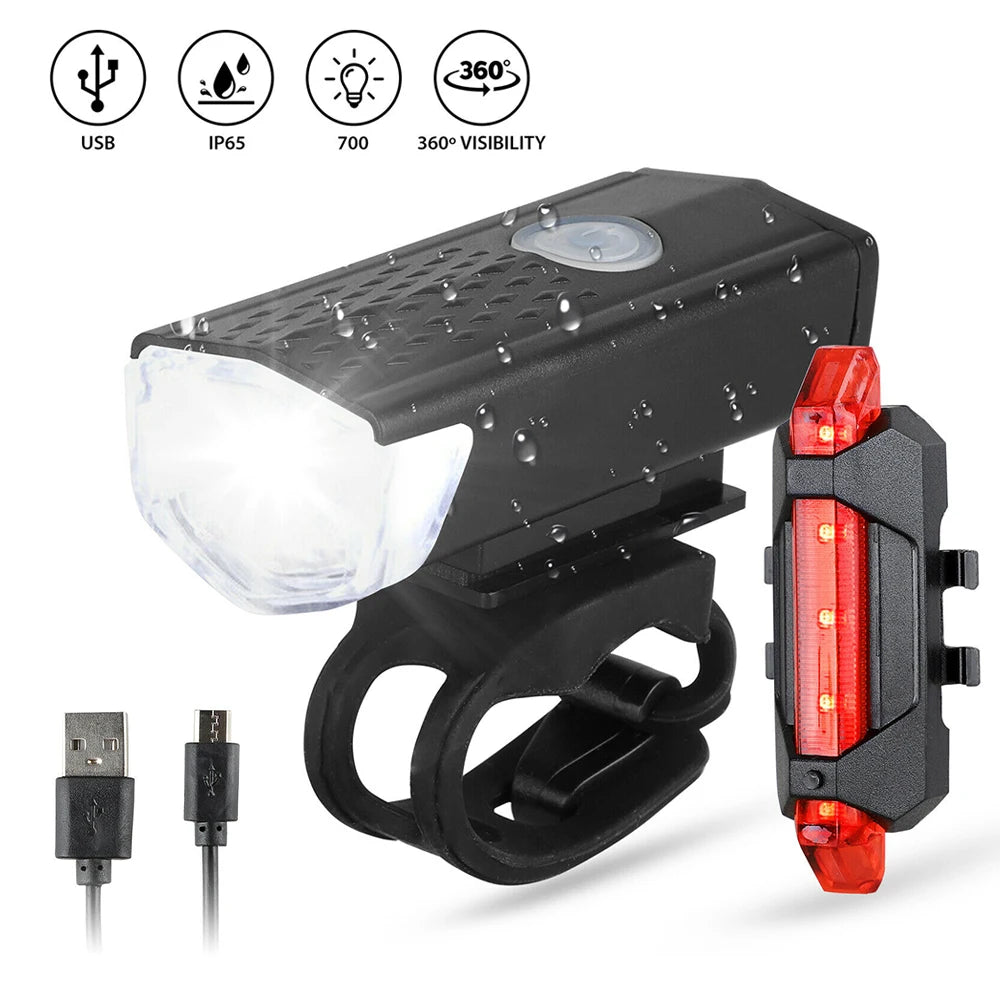 Bicycle Light Waterproof Rear Tail Light LED USB Style Rechargeable or Battery Style Bike Cycling Portable Light