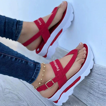 2023 New Sandals Shoes Women Flip Flops Women's Shoes Casual Ladies Shoes Buckle Women Shoe Open Toe Slipper Female Footwear