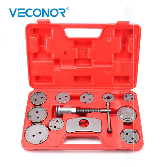 13Pcs Brake Caliper Piston Rewind Wind Back Tool with Carrying Case for VW Audi Ford BMW