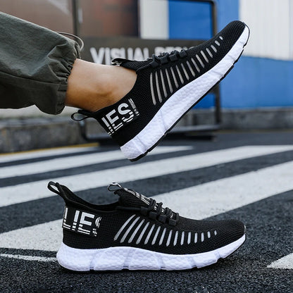 Male Sneakers Summer Men's Trendy Sports Lightweight Casual Running Breathable Mesh Comfortable Tennis Shoes Zapatillas Hombre