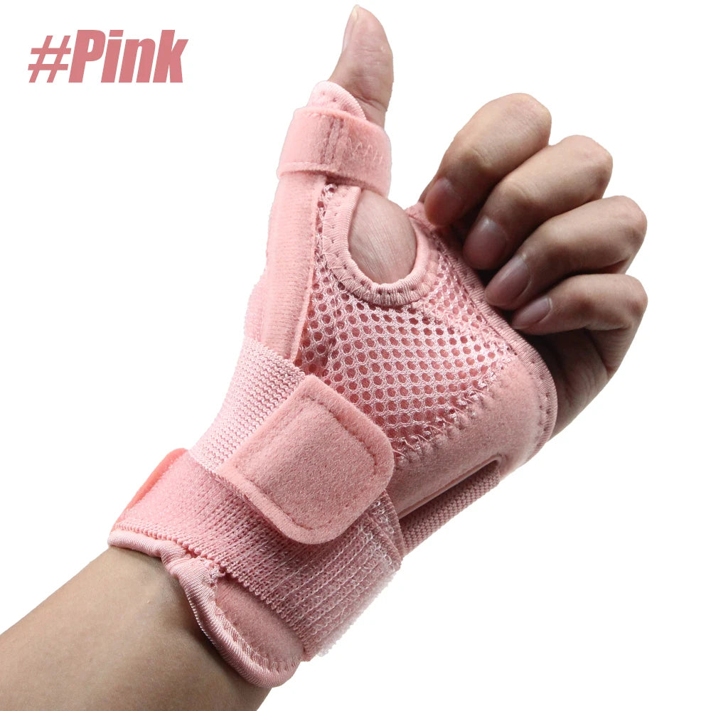 1Pcs Men Women Thumb Stabilizer, Wristband Support Bandage Sports Gym Hand Protector Pain Relief Left Right Hand Immobilizer