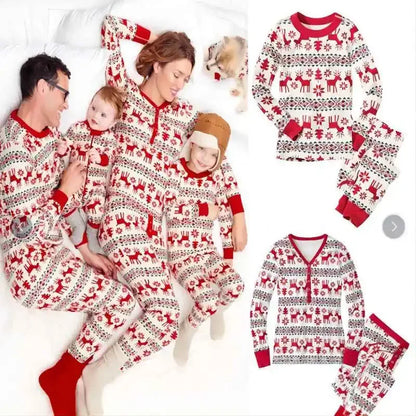 Family Matching Outfits Sleepwear Father Mother Daughter Clothes Family Matching Outfits Pajamas Set 2023 New Christmas