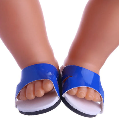 7 CM Doll Shoes Sandal For 43 CM Born Baby Doll Clothes Accessories 18 Inch American Doll Girl‘s Toys Our Generation Gift