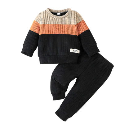 Baby Clothes Boys Set 3-24 Months Long Sleeve Warm Winter Sweater and Long pant Outfit Clothing Suit For Newborn Baby