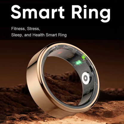 R02 Smart Ring Fitness Tracker Ring 5.0 Bluetooth-Compatible Blood Oxygen Tracker IP68 & 5ATM Waterproof for Android for IOS