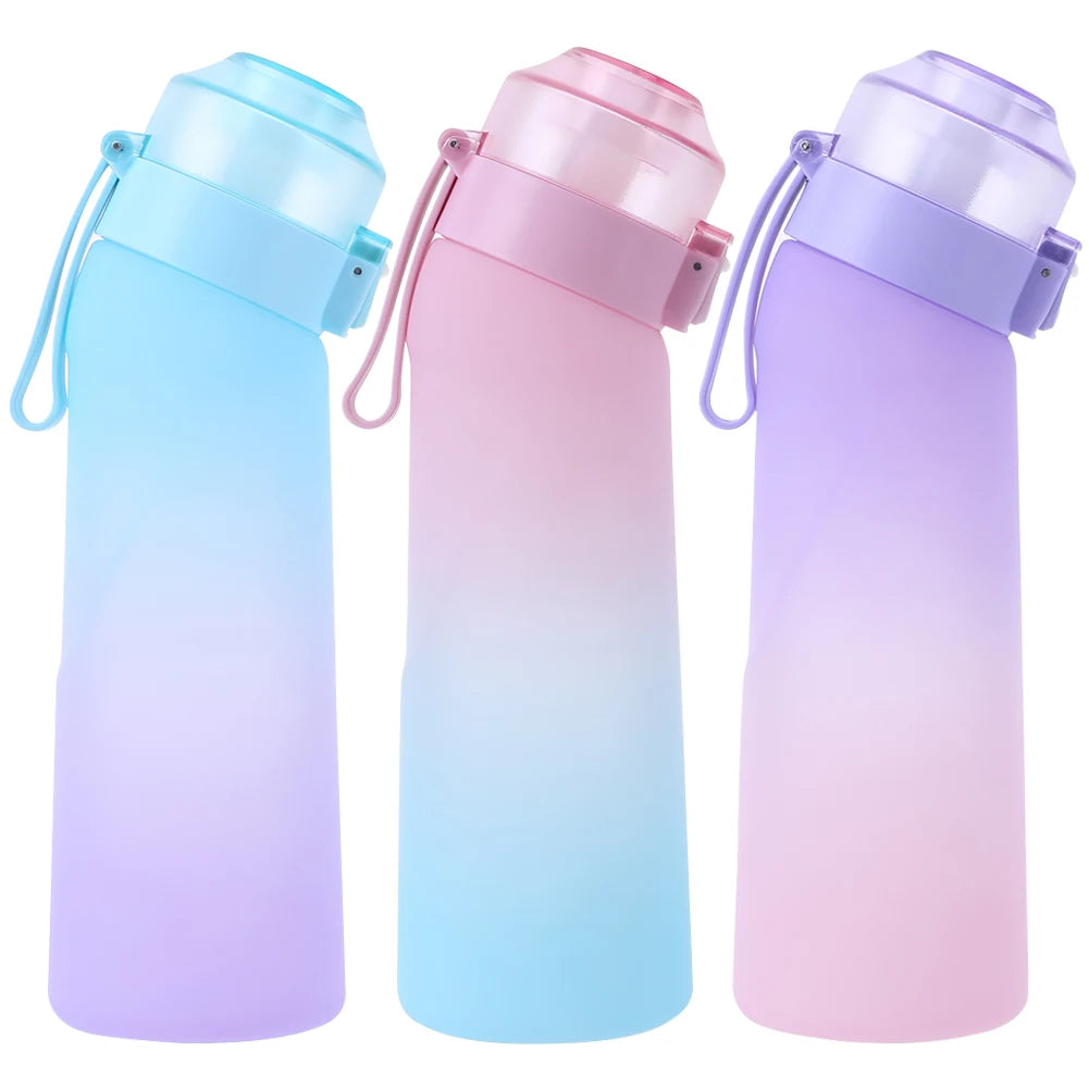 650ML Fragrance Smelling Water Bottle with Handle Flavor Pods Scent Water Cup BPA Free Scented Cup for Travel Climbing Hiking