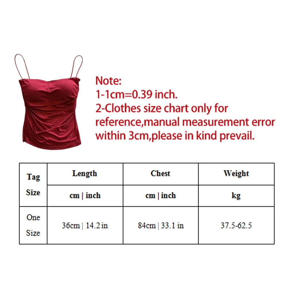 Women With Built In Bra Spaghetti Strap Tanks Summer Camis Tank Casual Tops For Woman Solid Color Female Korean Style Camis