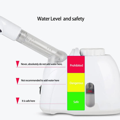 Facial Steamer Hydrating and Moisturizing Adjustable Nozzle for Unclogs Pores Deep Hydration & Cleansing Face Skin Care at Home