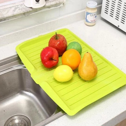 Drain Rack Kitchen Silicone Dish Drainer Tray Large Sink Drying Rack Worktop Organizer Drying Rack For Kitchen Dishes Tableware