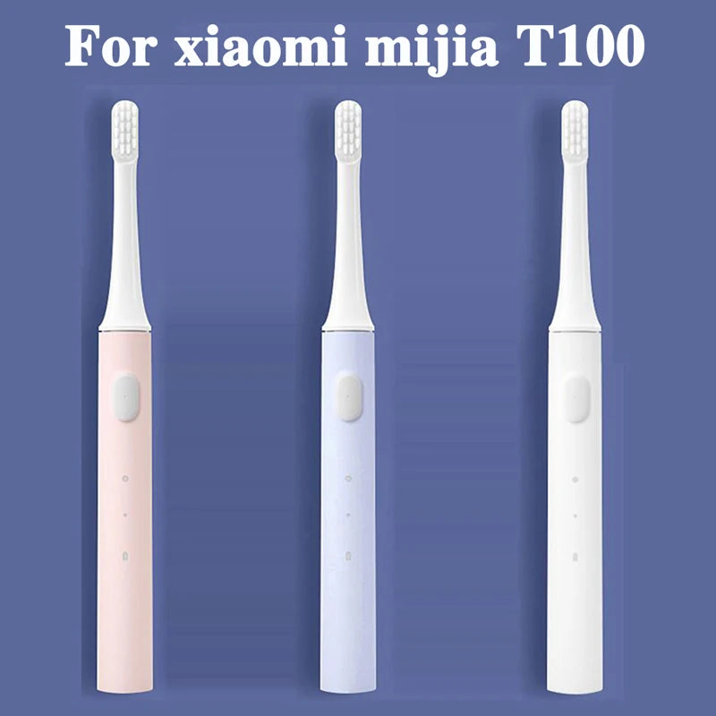 8PCS For XIAOMI MIJIA T100 Replacement Brush Heads Sonic Electric Toothbrush Vacuum DuPont Soft Bristle Suitable Nozzles