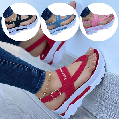 2023 New Sandals Shoes Women Flip Flops Women's Shoes Casual Ladies Shoes Buckle Women Shoe Open Toe Slipper Female Footwear