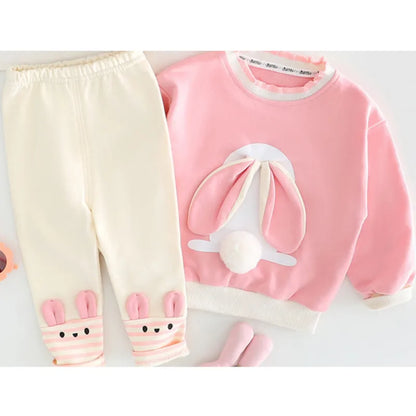 New Spring Autumn Baby Clothes Suit Children Girls Fashion T-Shirt Pants 2Pcs/Set Infant Outfits Toddler Costume Kids Tracksuits