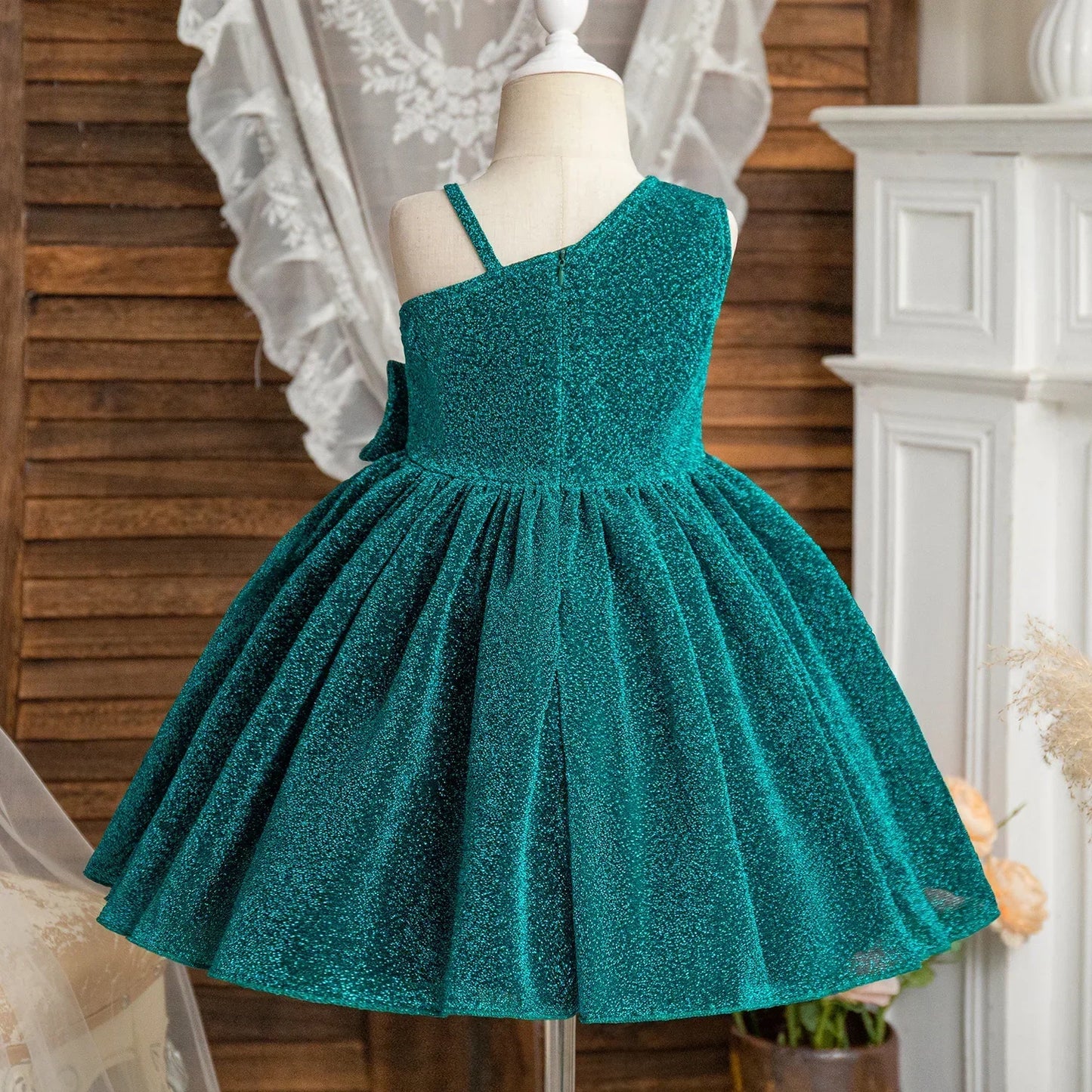 Luxury Party Dress for Girl 2024 Summer Children's Dresses 3-8Y Kid Birthday Prom Toddler Baptism Gown Flower Bridesmaid Dresses