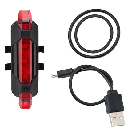 Bicycle Light Waterproof Rear Tail Light LED USB Style Rechargeable or Battery Style Bike Cycling Portable Light