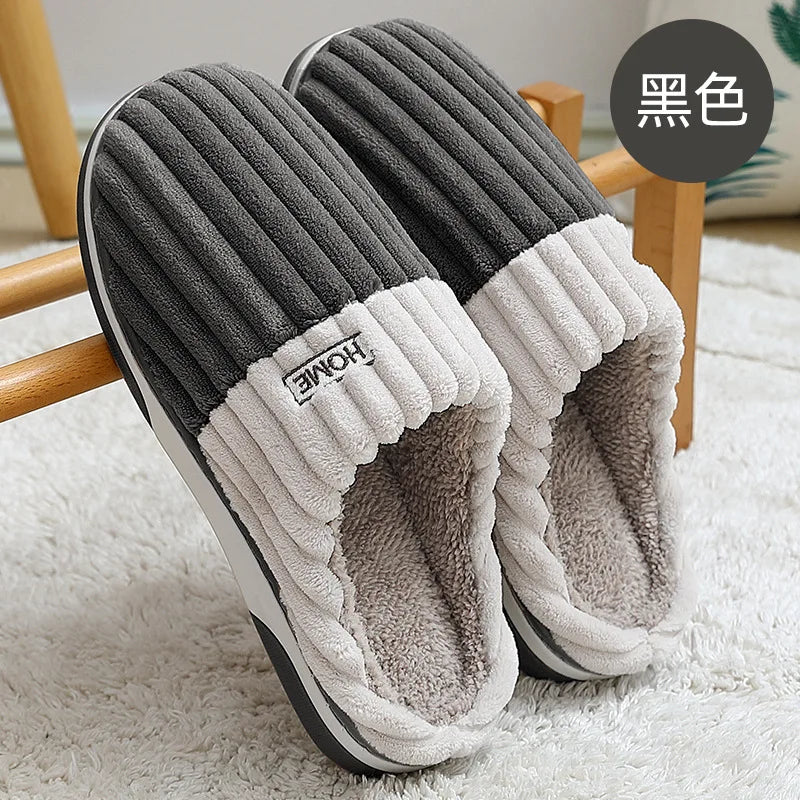 Shevalues Fashion Fur Women Slippers New Winter Fluffy Warm Waterproof House Slippers Female Outdoor Soft Sole Furry Slippers