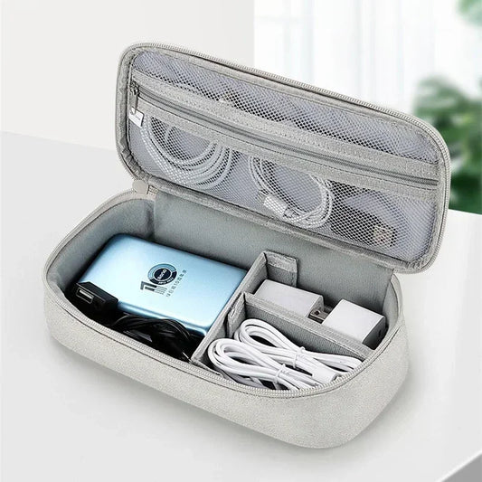 Travel Portable Data Cable Storage Bag Organizer of Mobile Phone Bag U Disk Charging Bank Mobile Digital Accessories Storage Bag