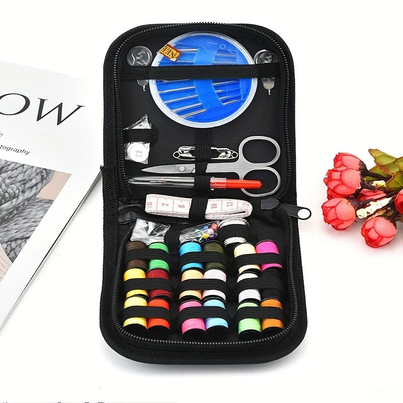 67/128pcs Sewing Kit With Sewing Supplies And Accessories 24-Color Threads, Needle And Thread Kit Products For Small Fixes, Basi