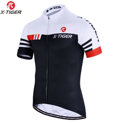 X-TIGER Cycling Jersey Set Men's Cycling Set Summer Outdoor Sport Bicycle Wear Clothing Breathable Bike Clothes MTB Cycling Suit