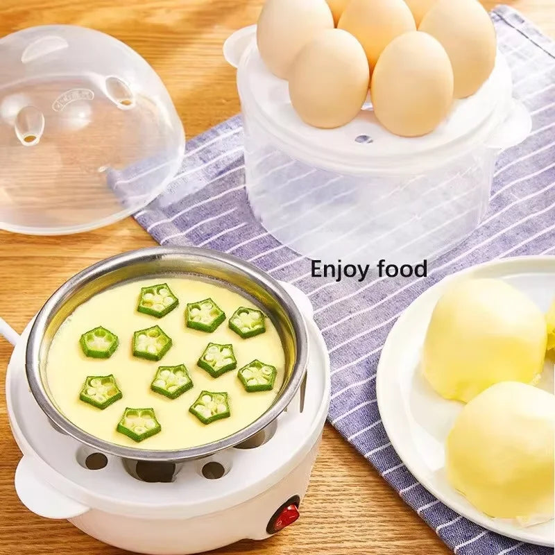 2025 egg cooker is a breakfast artifact for lazy people at home. Mini multi-functional double-layer steamed corn and egg steamer