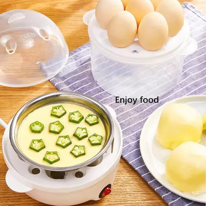 2025 egg cooker is a breakfast artifact for lazy people at home. Mini multi-functional double-layer steamed corn and egg steamer