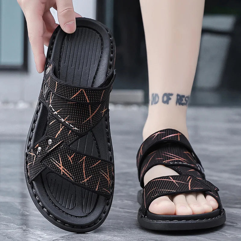 Mens Shoes 2024 Sandles Slippers for Men Sandals Leather Men's Sandals Cheap Summer Birkinstock Homme Adult Men's Sandal Genuine