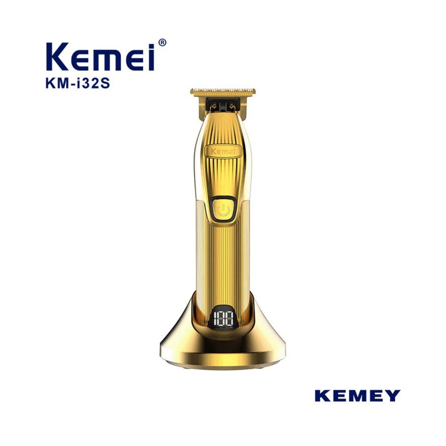 Kemei Professional Electric Hair Clipper Rechargeable Hair Trimmer with Base Men's USB Charging Hair Cutting Machine