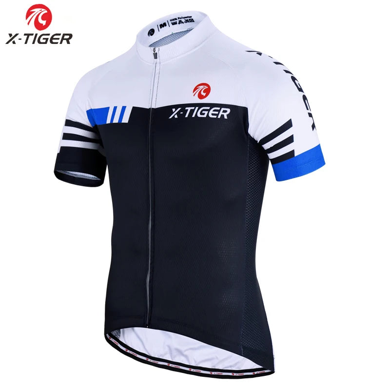 X-TIGER Cycling Jersey Set Men's Cycling Set Summer Outdoor Sport Bicycle Wear Clothing Breathable Bike Clothes MTB Cycling Suit