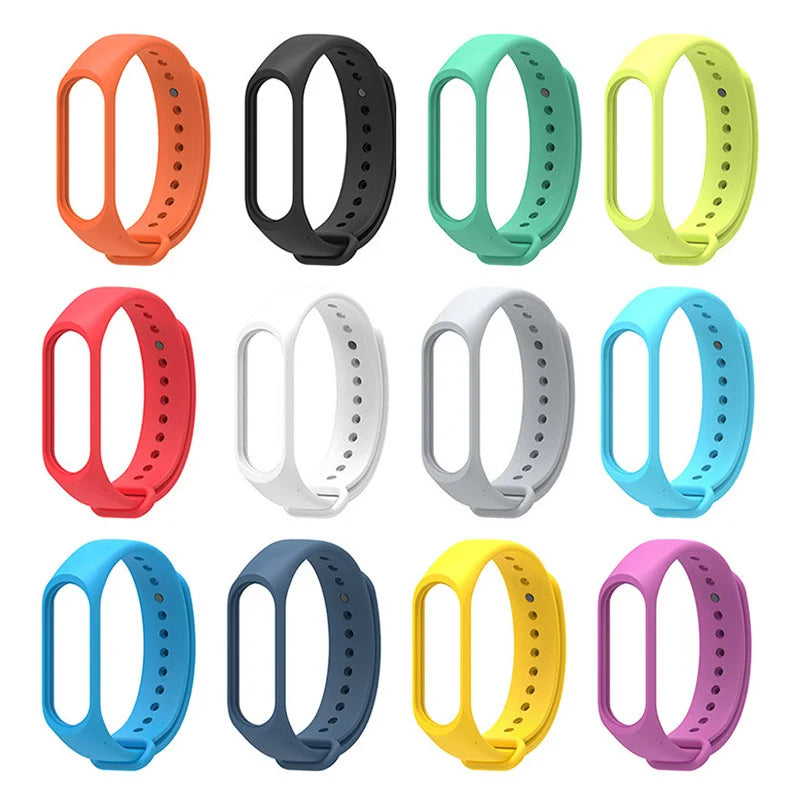 Strap For Xiaomi Mi Band 7 6 4 5 3 Bracelet Silicone Sports Replacement Wristband For MiBand 7 5 6 Watchband Strap For Mi5 Mi4