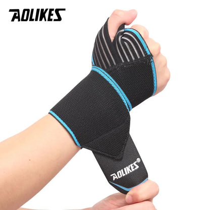 AOLIKES 1PCS Adjustable Opening Design Weight Lifting Wristband Wrist Support Brace Straps Wraps