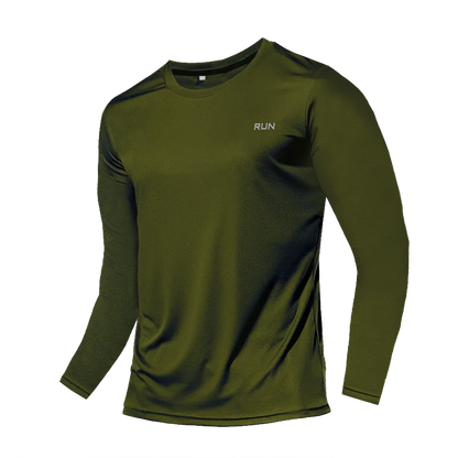 Quick Dry Breathable T-Shirt Sports Tops Training Clothes Long Sleeve T-Shirt Men's Autumn Running Gym Accessories Men Fitness