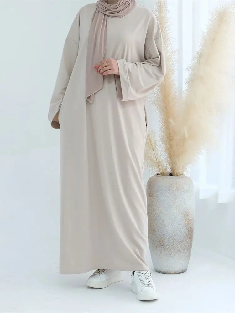 Eid Modest Clothing Muslim Kaftan Under Dress Abaya Dubai Islam For Women Robe Longue Caftan Marocain Femme Vestidos Musulmane