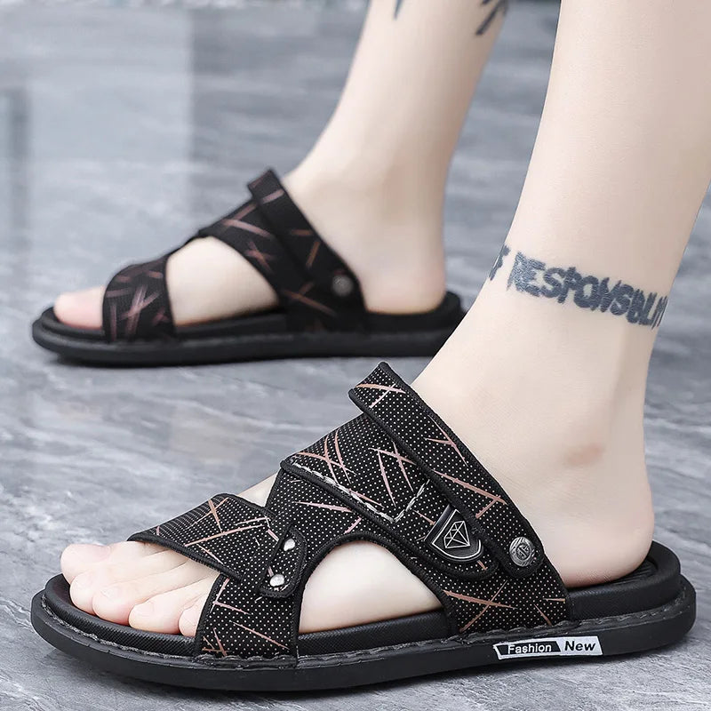 Mens Shoes 2024 Sandles Slippers for Men Sandals Leather Men's Sandals Cheap Summer Birkinstock Homme Adult Men's Sandal Genuine