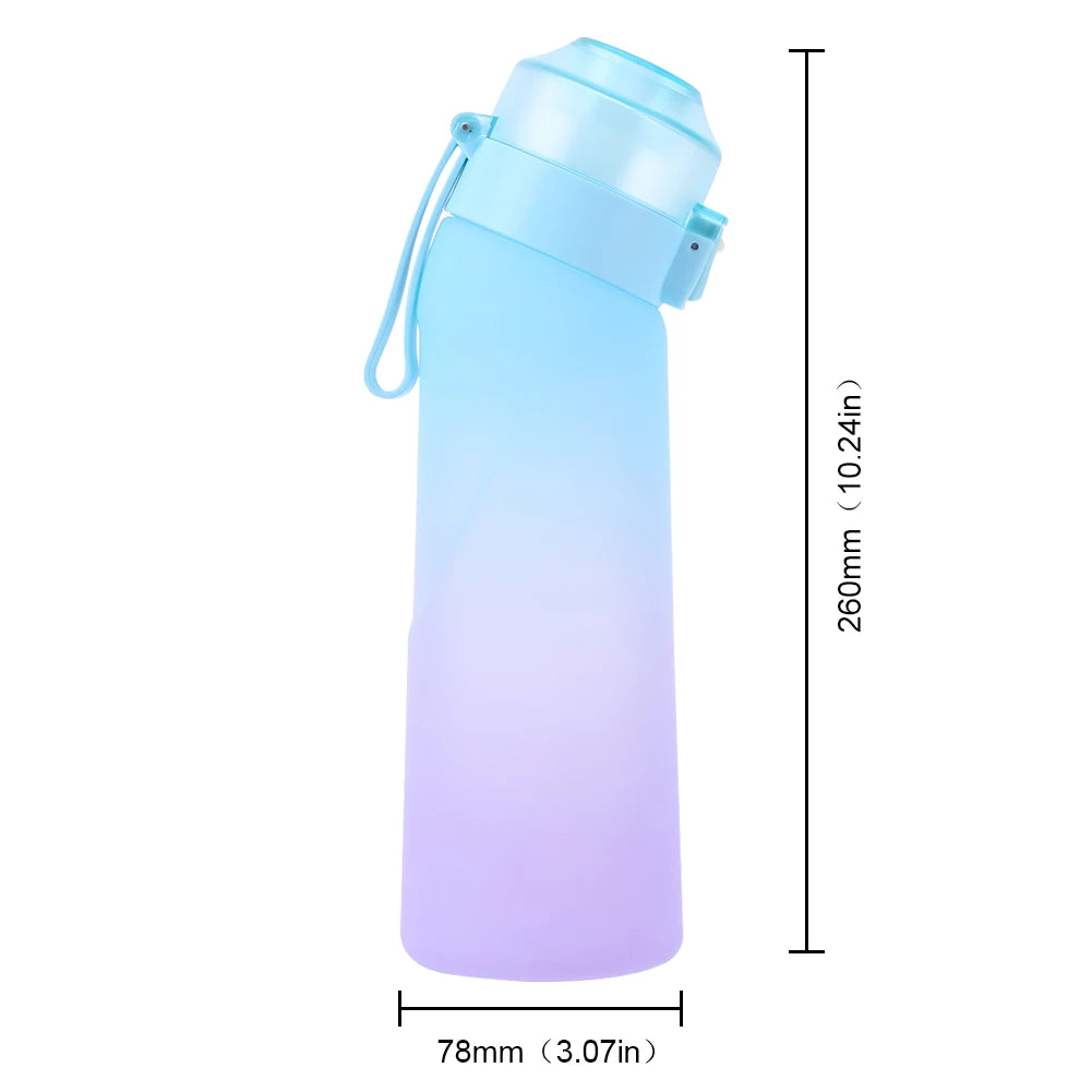 650ML Fragrance Smelling Water Bottle with Handle Flavor Pods Scent Water Cup BPA Free Scented Cup for Travel Climbing Hiking