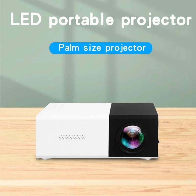 Proyector portátil YG300 para el hogar, conexión inalámbrica para teléfono móvil, compatible con USB, HDMI