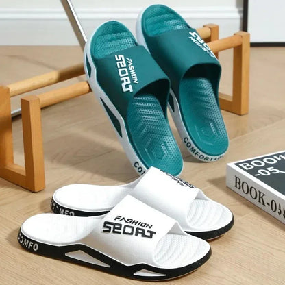 Slippers For Men Worn Externally Summer Trendy Flip Flops Bathroom Non-skid Indoor And Home Sandals For Men Women Couple Shoes