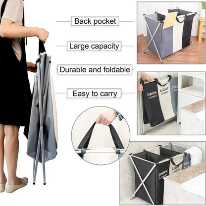 Foldable Dirty Laundry Basket Home Large Dirty Clothes Toy Laundry Hamper Storage Bag Drawer Clothes Storage Laundry Sorter Bin