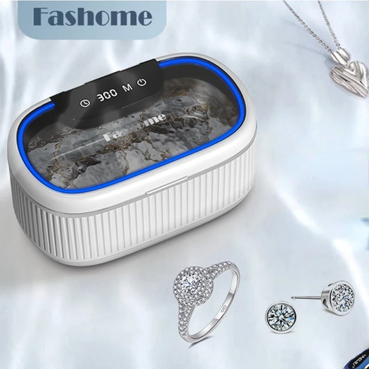 45kHz Stainless Steel 360° Deep Cleaning Machine Touch Operation Multi-function Ultrasonic Jewelry Cleaner For Glasses, Watches