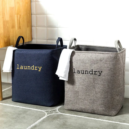 Jute Cloth Art Dirty Clothes Collection Basket Light Luxury Home Bathroom Foldable Laundry Basket Large Capacity Storage