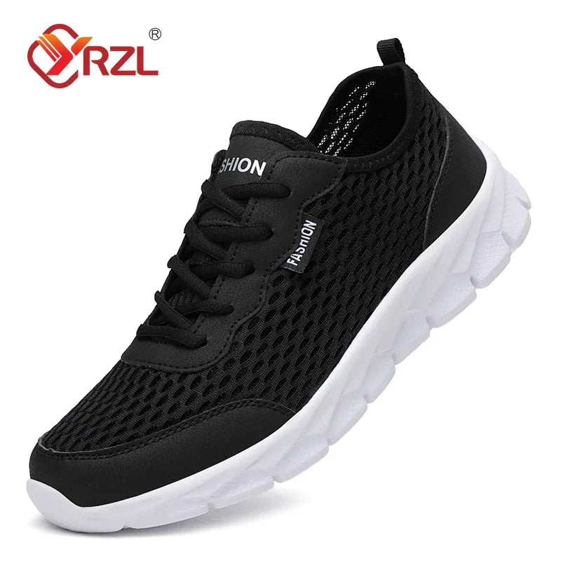 YRZL New Running Shoes for Men Breathable Sports Shoes Light Weight Fashion Summer Breathable Sneakers for Men Plus Size 38-48